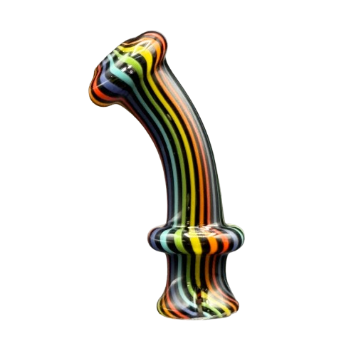 Logan Ryan Glass - Curved Linework Mouthpiece for Puffco Pivot