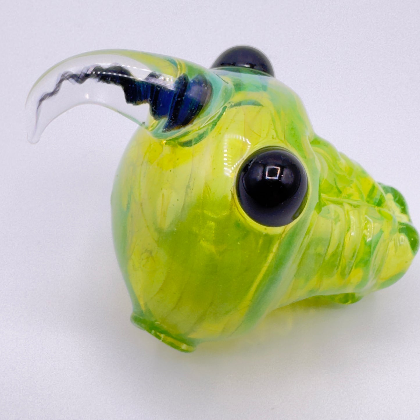 Mystery Forge x DDG Glass - Horned Alien Pendant