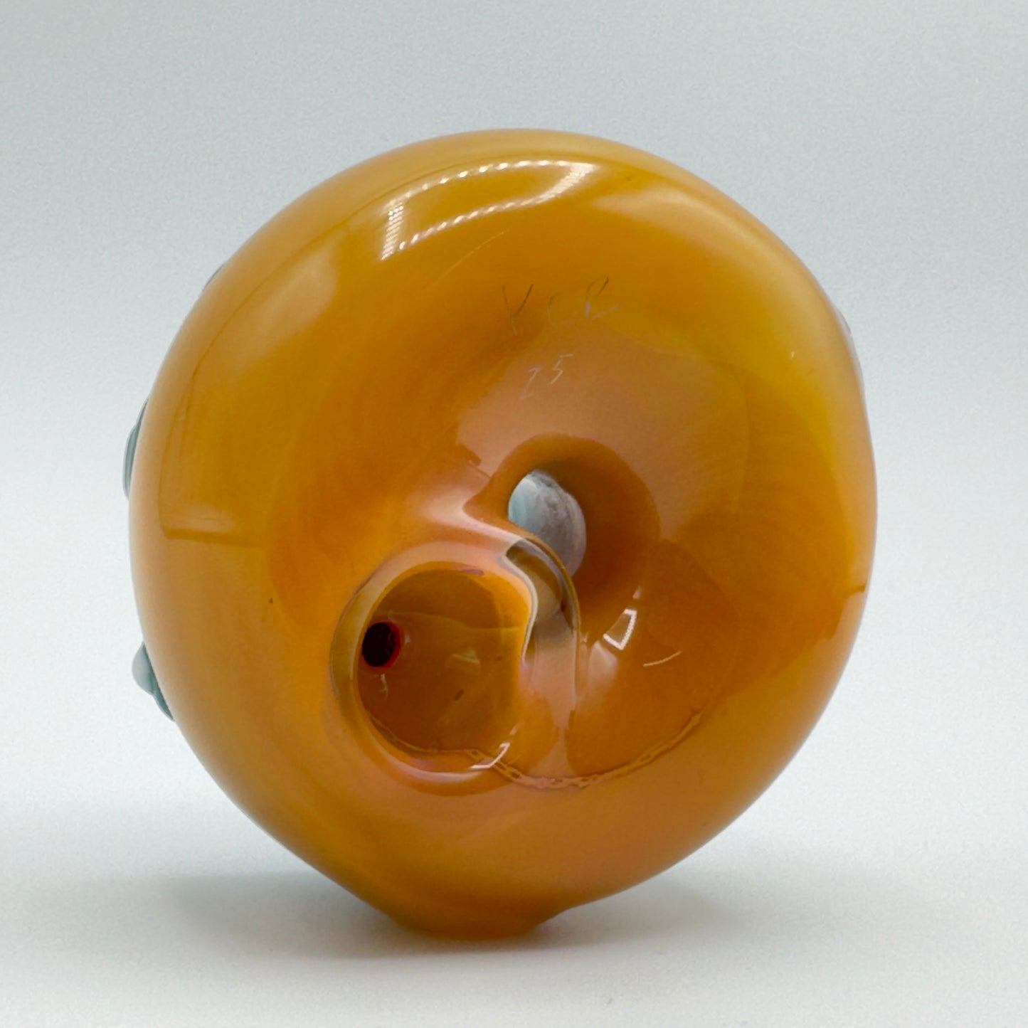 KGB Glass - Large Dry Azul Donut Pipe