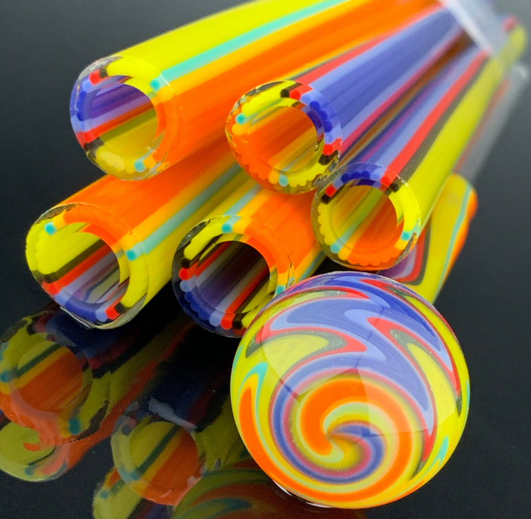 Colorado Color Company - Scooby Doo Vac Stack Tubing | Borosilicate Glass - COE 33 - Linework