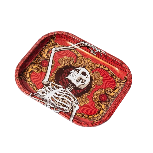 Blazy Suzan x Grateful Dead - Ornate Frame Skeleton | Small Rolling Tray
