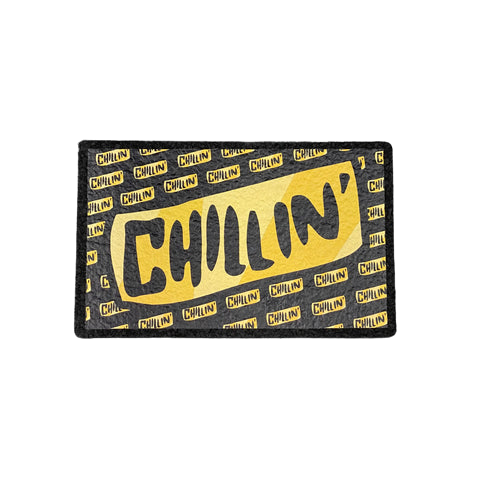 The Glass Mule x Moodmats - Black Chillin Mat (8”x5”)