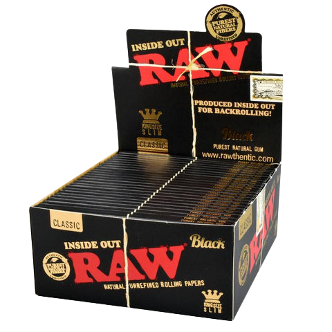 Raw Classic Black King Slim Inside Out Papers