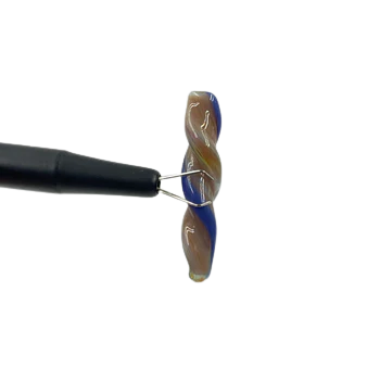 Spirit Animal Glass - Color Swizzler | Caramel Red and Peacock