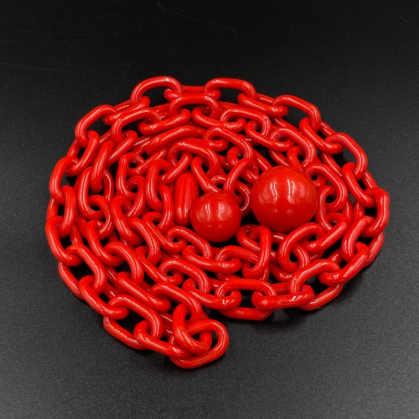 Rowdy Glass - Hot Red Cherry 28” Boro Chain and Slurper Set