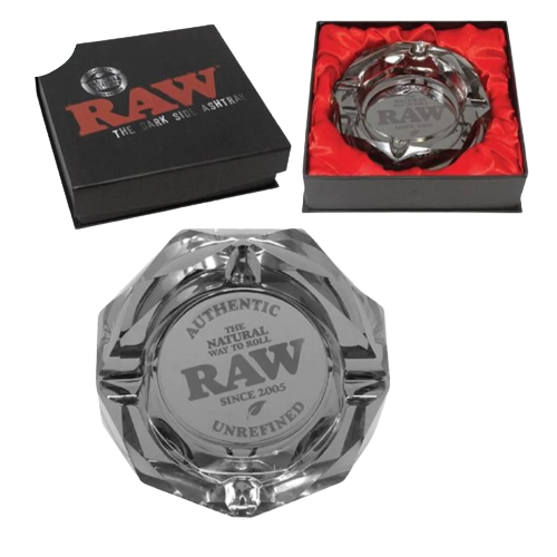 Raw The Dark Side Glass Ashtray