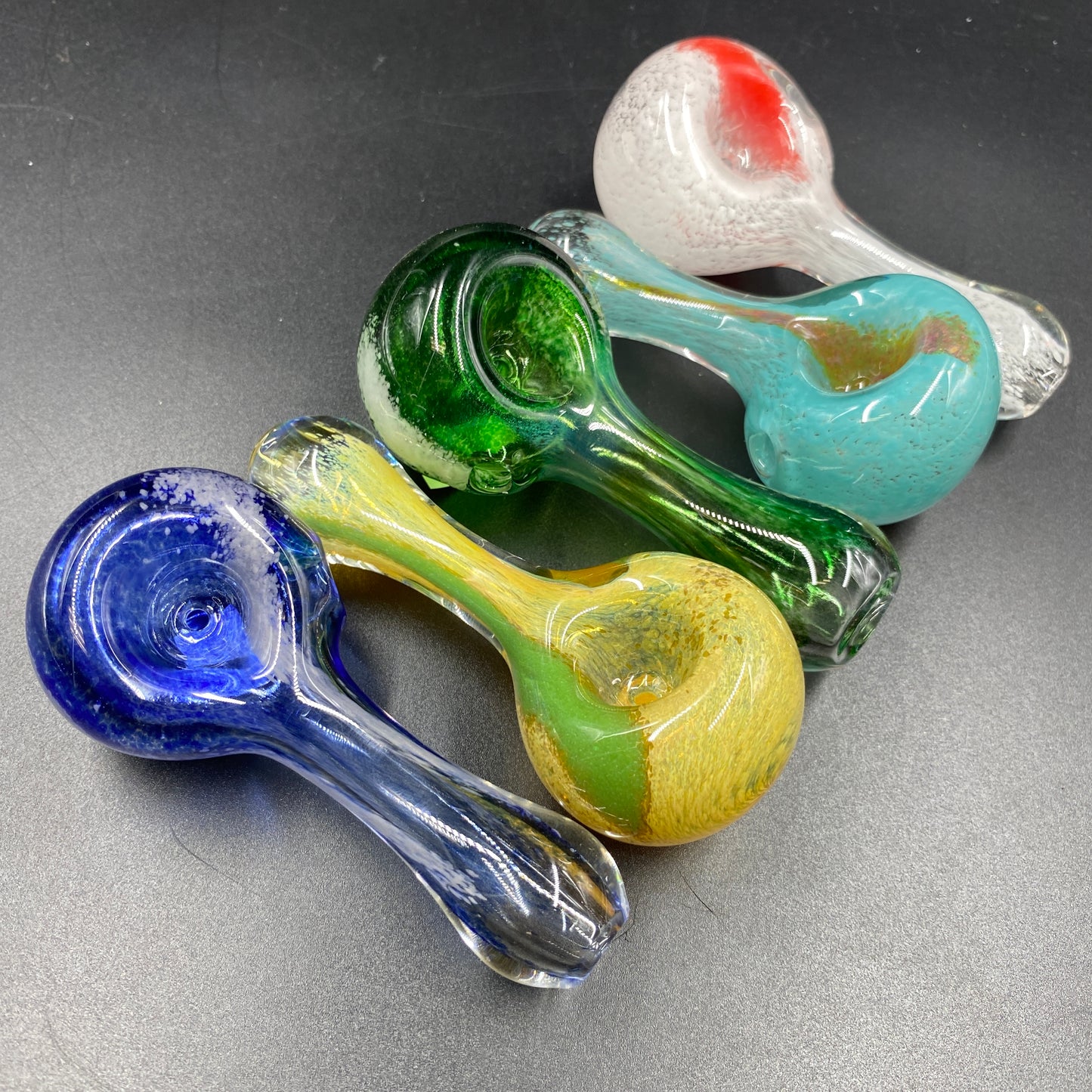 American Production - Two Toned Frit Spoon