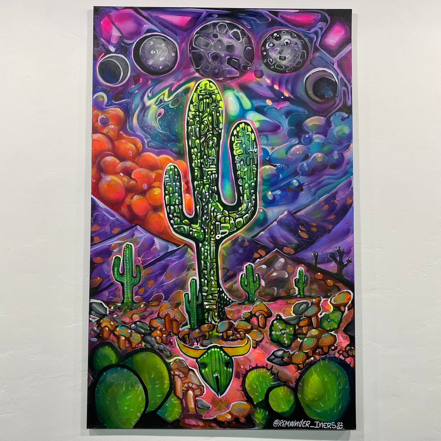 Remainder_Iner - Desert Moon Cycles (30”x 48”)