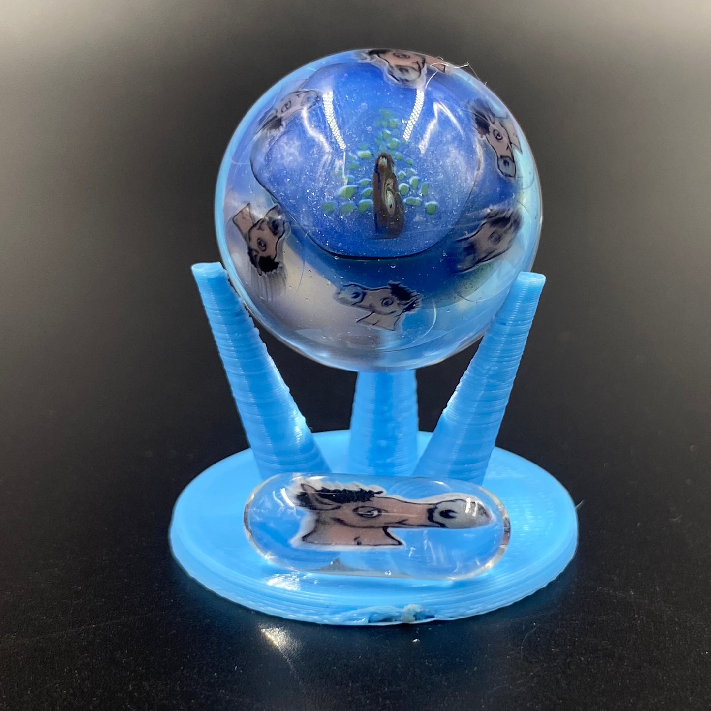 Surfrat Glass - Frosty Trees Mule Millie Marble and Pill Set