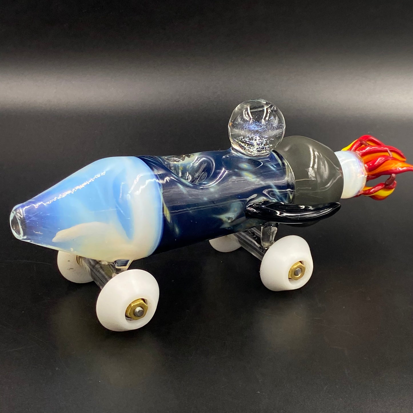 Gallanti Glass - Boro Derby Rocketship Dry Pipe
