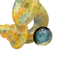 Saucey x Thick Nick Glass - Fumed Wrap and Rake Sherlock