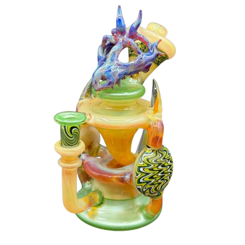 Saucey Glass x Peetwice Glass x Livin Glass x Max Melts - Double Disc Recycler Collaboration
