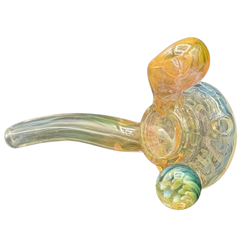 HoldenItDown Glass x Thick Nick Glass - Fumed Frying Pan Dry Pipe
