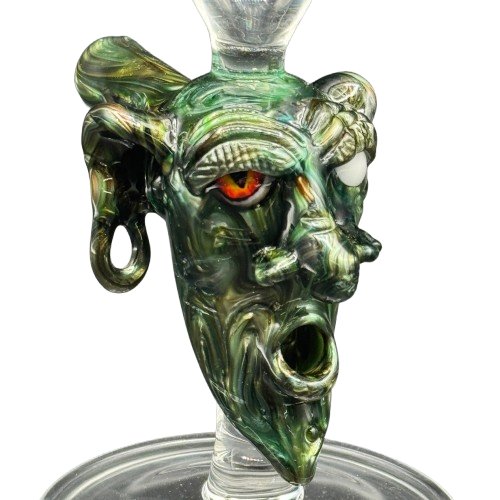 Saucey x Modified Creations - Sorcerer Head Joint Holder Stem Champaigne Glass