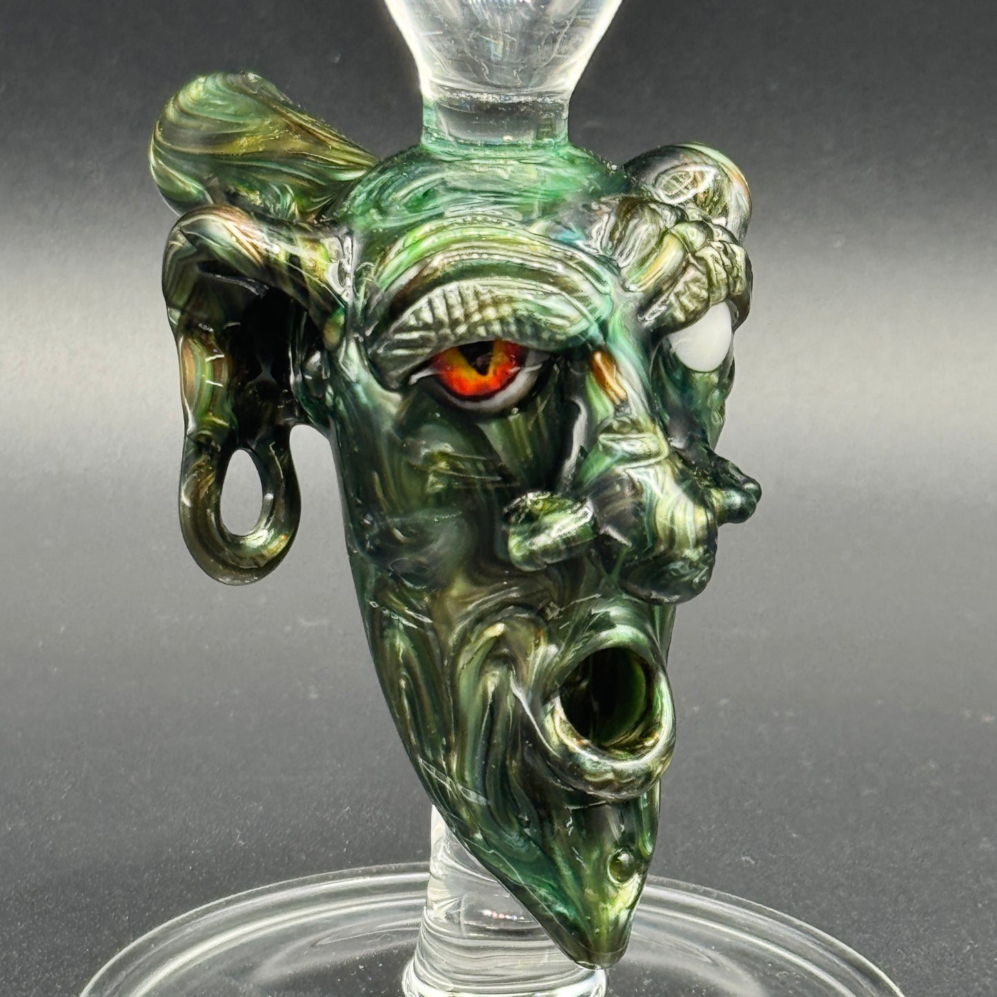 Saucey x Modified Creations - Sorcerer Head Joint Holder Stem Champaigne Glass