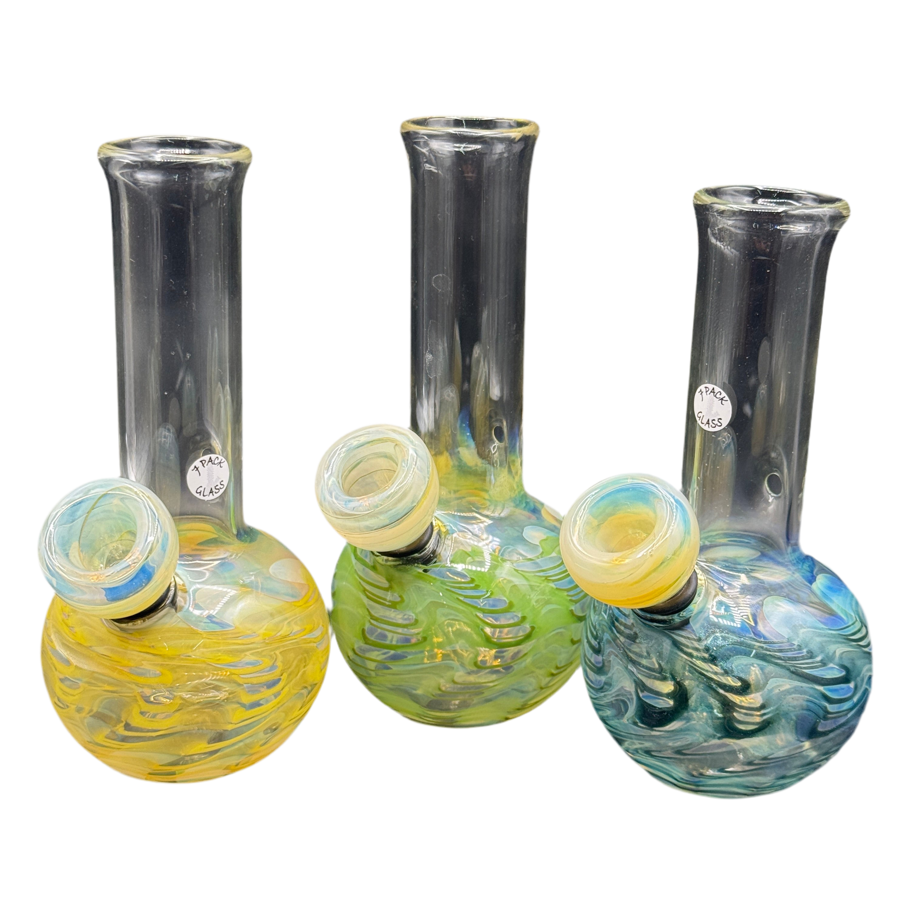 Seven Pack Glass - 26mm String and Rake Bubbler – The Glass Mule
