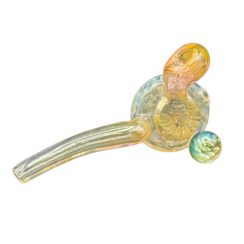 HoldenItDown Glass x Thick Nick Glass - Fumed Frying Pan Dry Pipe