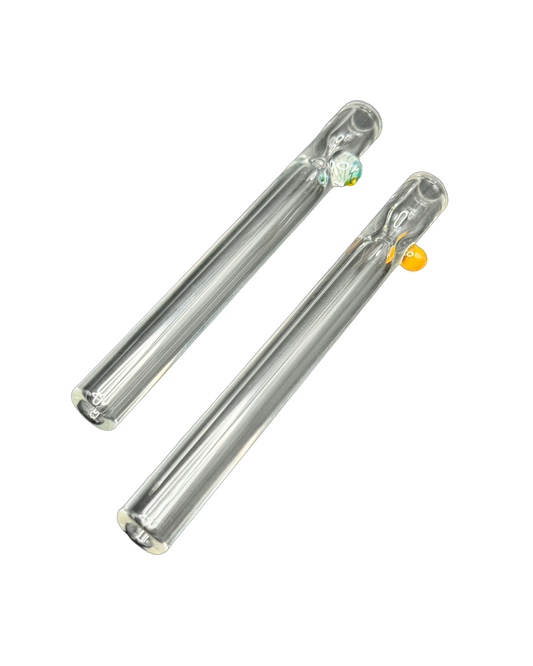 Something Witty Glass - 9mm Clear Bat w/ Dot