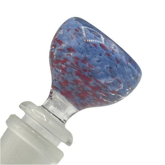 Owls Feather Glass - 14mm Frit Bowl Slide