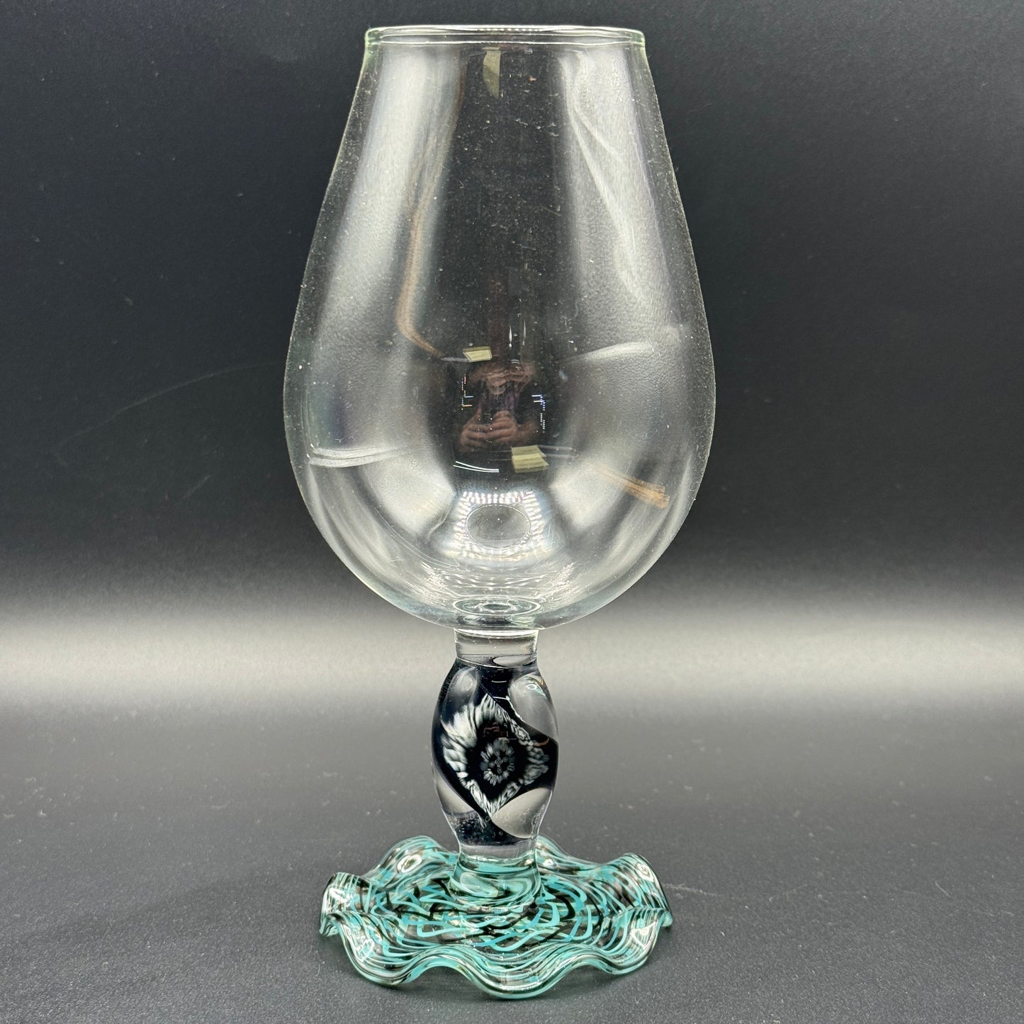 Saucey x Modified Creations - Frilled Foot Twisted Millie Stem Goblet