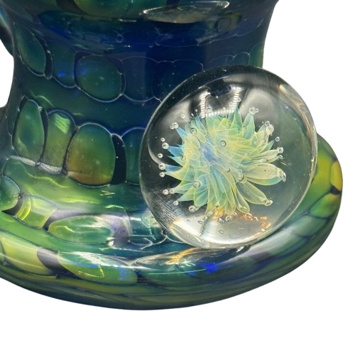 Saucey x Thick Nick Glass - Fumed Wrap and Rake Banger Hanger