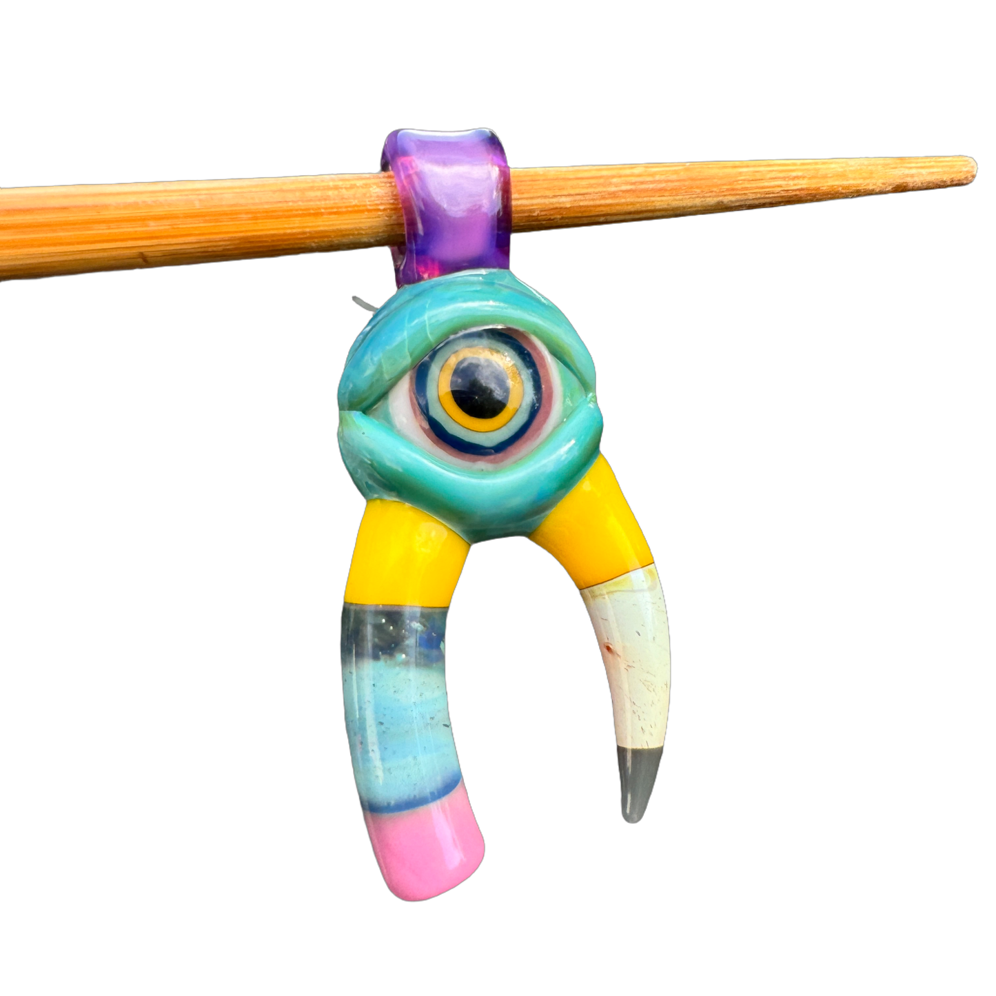 Sherbet Glass - Pencil Eye Pendant