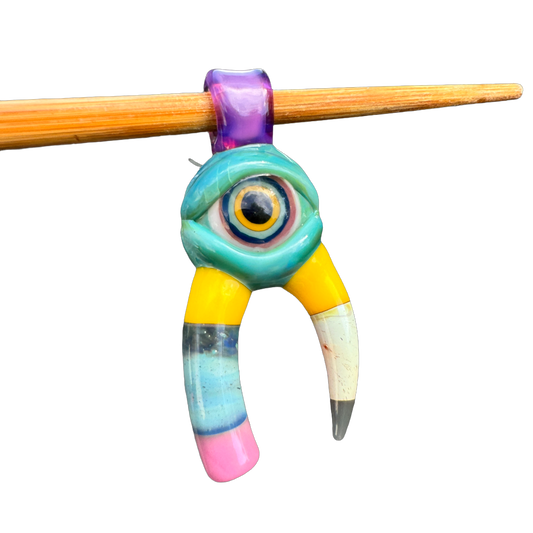 Sherbet Glass - Pencil Eye Pendant