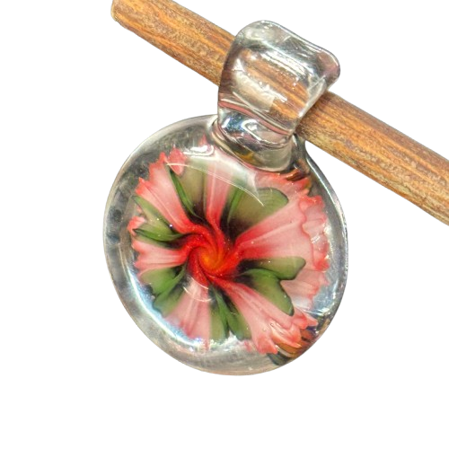 Modified Creations x Mr Hard Glass - Butterflies on a Flower Pendant