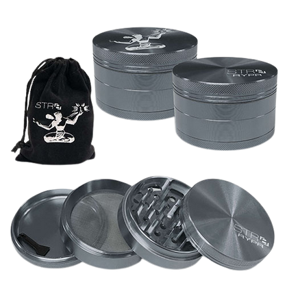 Str8 Rypr Aluminum Grinder | 4 Piece | 75MM - The Glass Mule
