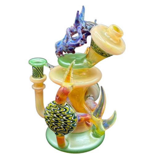 Saucey Glass x Peetwice Glass x Livin Glass x Max Melts - Double Disc Recycler Collaboration