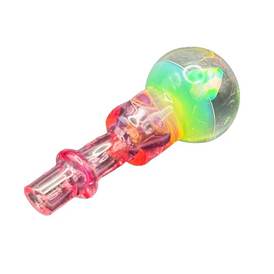 Tokr Glass - Opal Marble Joystick Cap for Puffco Peak | Slyme/Rose Cloud