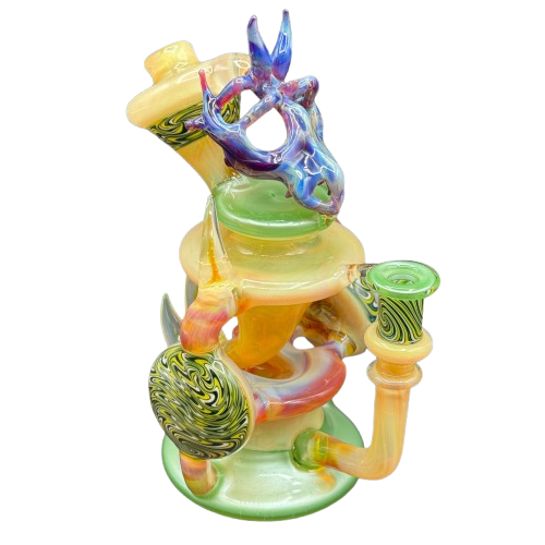 Saucey Glass x Peetwice Glass x Livin Glass x Max Melts - Double Disc Recycler Collaboration