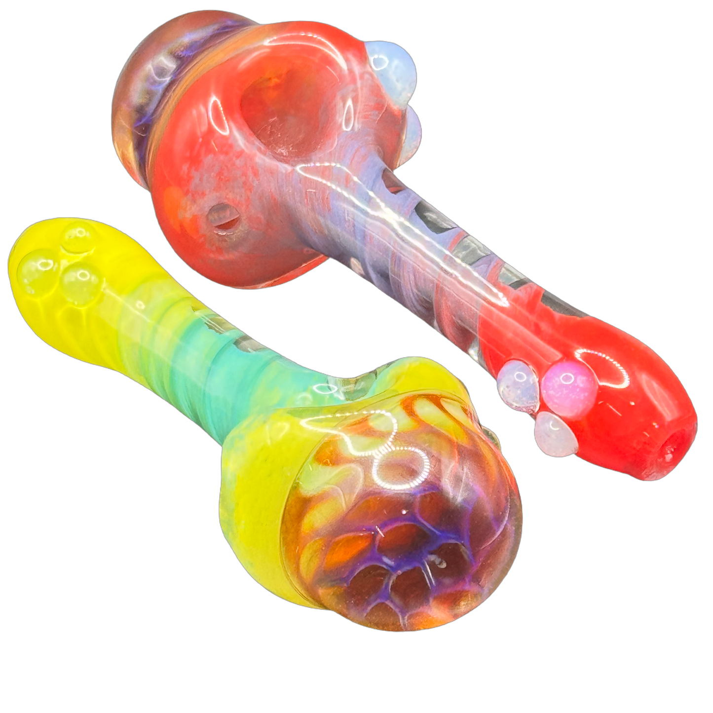 Deviant Glass - Twisty Honeycomb Spoon