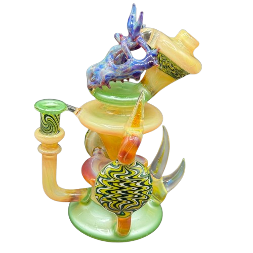 Saucey Glass x Peetwice Glass x Livin Glass x Max Melts - Double Disc Recycler Collaboration