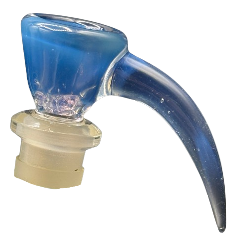 Kyle White Glass - Horned 4-Hole Slide
