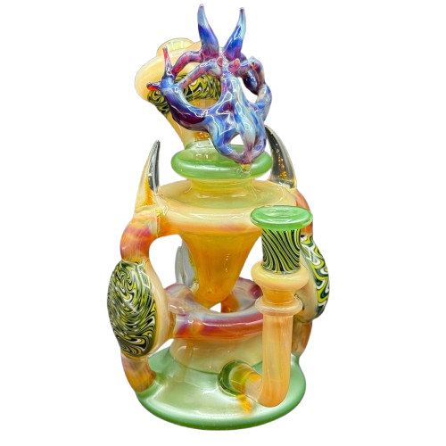 Saucey Glass x Peetwice Glass x Livin Glass x Max Melts - Double Disc Recycler Collaboration
