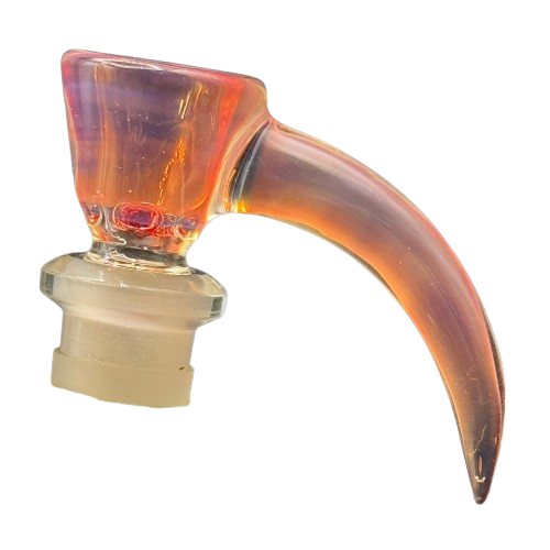 Kyle White Glass - Horned 4-Hole Slide