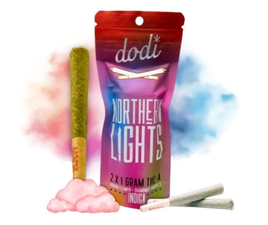 Dodi - Northern Lights | 2 x 1g THCa Pre-Rolls