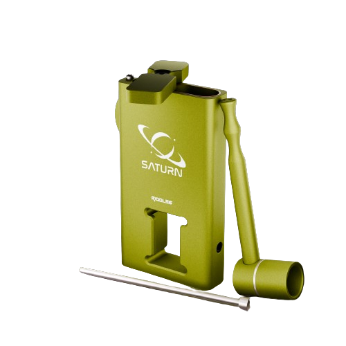 Riddles - SATURN 3 IN 1 ALUMINUM DUGOUT | Emerald – The Glass Mule