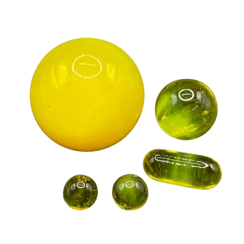 Gee West Glass - 5pc Slurper Set | Yellow