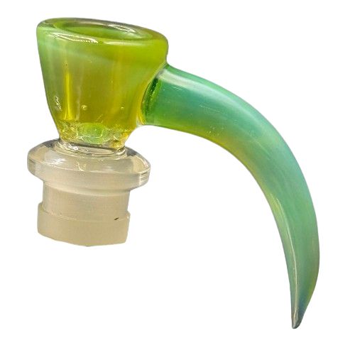 Kyle White Glass - Horned 4-Hole Slide