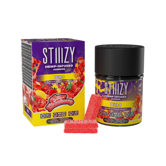 STIIIZY - Delta-8 Gummies | 1500mg | Sour Strawberry