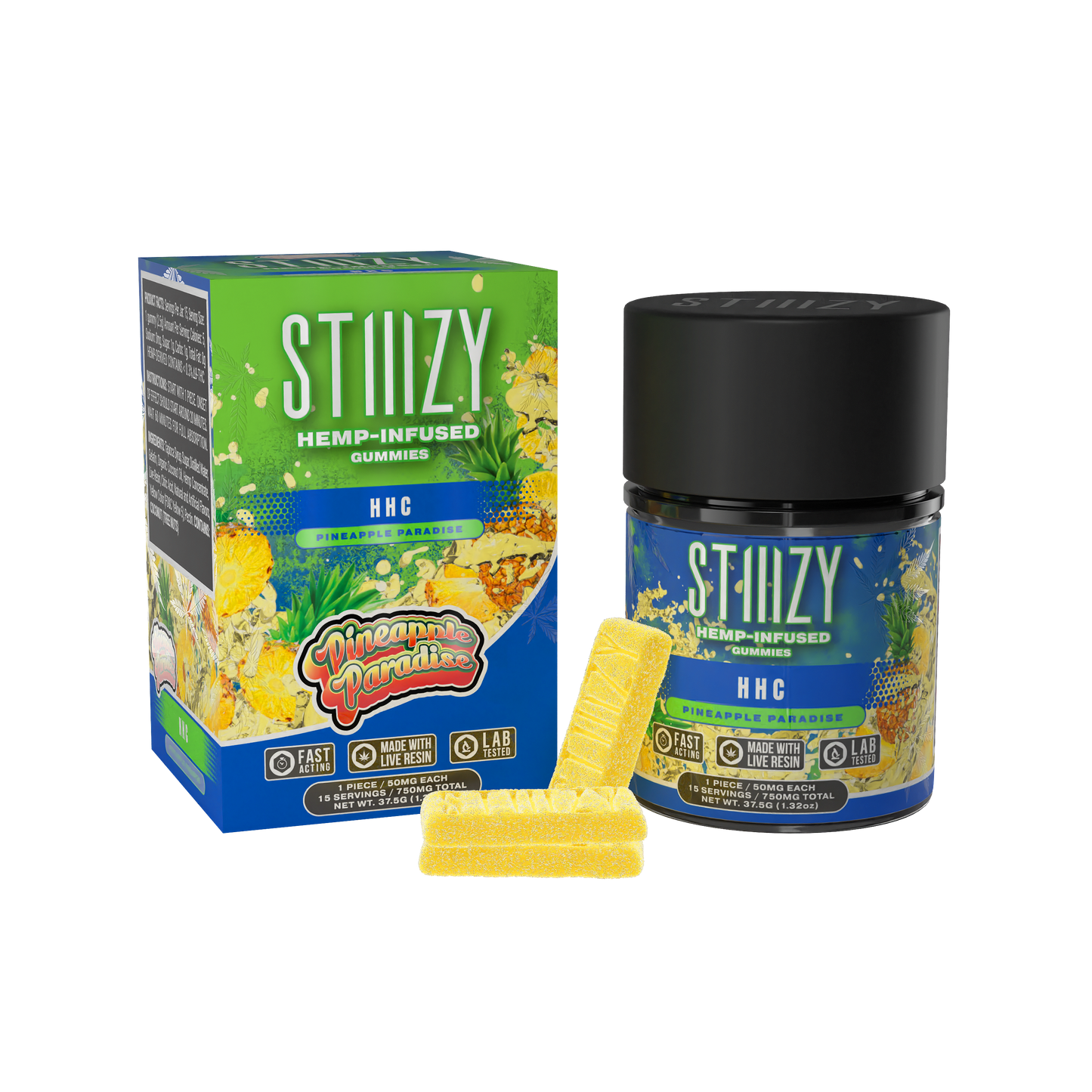 STIIIZY - HHC Gummies | 750mg | Pineapple Paradise