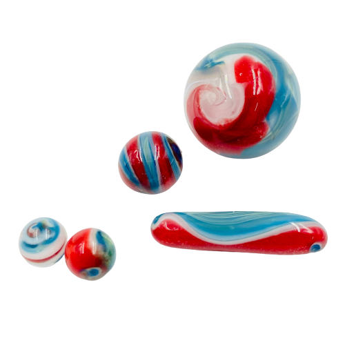 The Glass Mule - 5pc Slurper Set | Red White and Blue