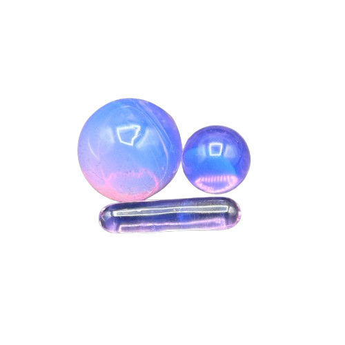 The Glass Mule - 3pc Slurper Set | Dense Amethyst Opal from Lunar