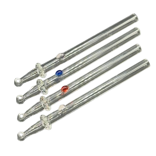 Dume Glass - Clear Honeystraw w/ Side Scoop