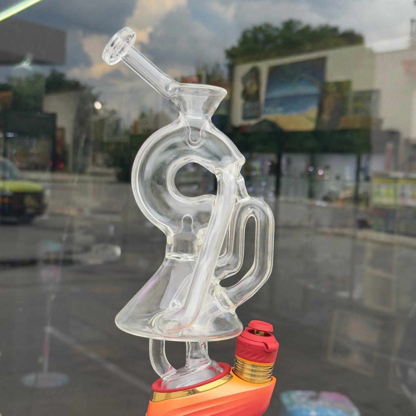 Rowdy Glass - Clear C-Cycler Puffco Peak Top