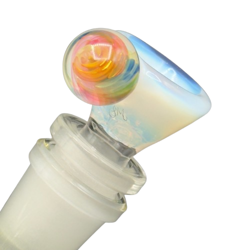 Sarah Marblesbee - 14mm 4-Hole Martini Slide w/ Fumed Implosion