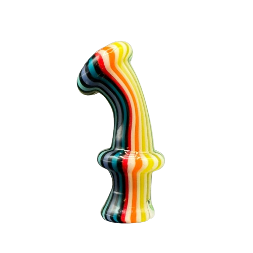 Logan Ryan Glass - Curved Linework Mouthpiece for Puffco Pivot