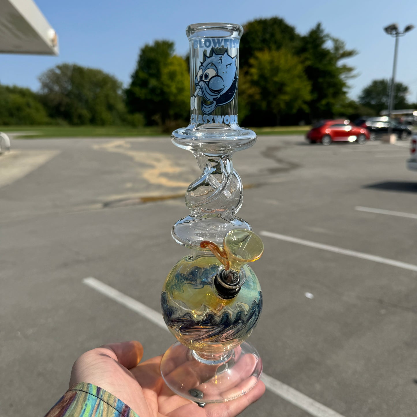 Blowfish Glass - Twisted 10"